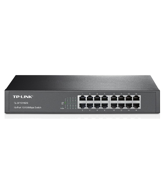 Коммутатор сетевой неуправляемый TP-Link SMB TL-SF1016DS 16 ports 10/100 Мбит/с
