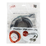 Кабель VGA Premium Cablexpert CC-PPVGA-15M-B, 15M/15M, 15м, черный, тройной экран, феррит.кольца, пакет, фото6