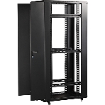 Шкаф 19' Business, 18U 600x800, черный, передняя дверь стекло, задняя дверь распашная металл, фото11