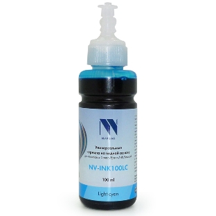 Чернила совместимые NVPrint NV-INK100U Light Cyan универсальные на водной основе для аппаратов Сanon/Epson/НР/Lexmark (100ml) (Китай)