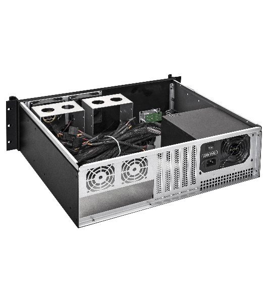 Серверный корпус ExeGate Pro 3U390-08 (RM 19', высота 3U, глубина 390, БП 1000ADS, USB)