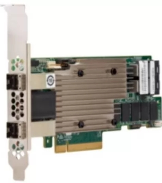Контроллер MegaRAID 9480-8I8e SGL (05-50031-00), PCIe 3.1 x8 LP, SAS/SATA/NVMe, RAID 0,1,5,6,10,50,60, 16port(2 * int SFF8643 + 2 * ext SFF8644), 4Gb Cache, 3516ROC