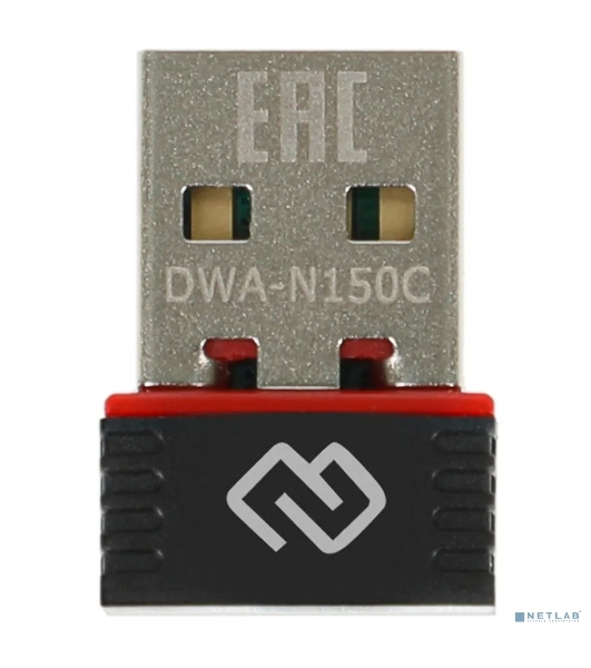 Сетевой адаптер Wi-Fi Digma DWA-N150C N150 USB 2.0 (ант.внутр.) 1ант. (упак.:1шт)