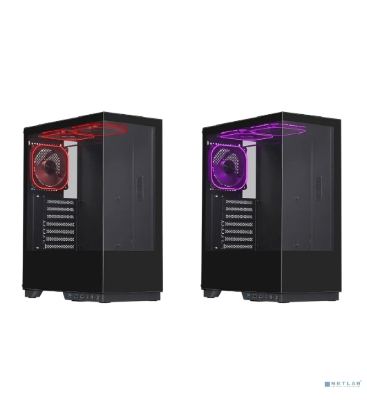 Компьютерный корпус Defender HyperHub черный,ATX,3fans,switchM/BSync