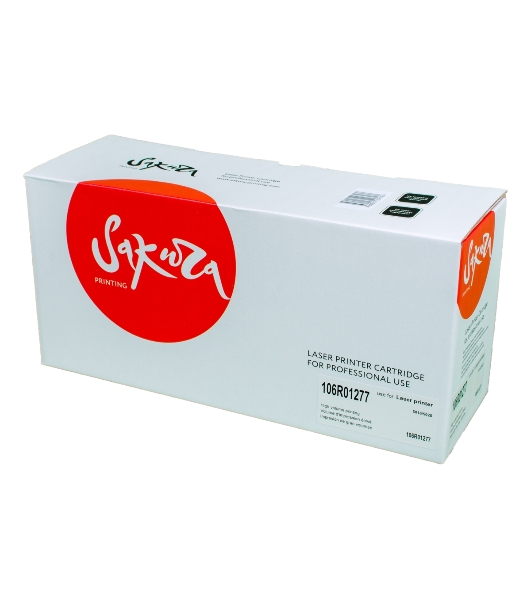Тонер-туба Sakura 106R01277 для Xerox WorkCentre 5020/5016, черный 5000 к. (в комплекте поставки 1 бутылка с тонером, рассчитанная на 5000 копий)