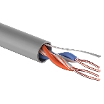 Кабель витая пара PROconnect UTP 2PR 24AWG, CCA, cat.5e, PVC, серый, бухта 305 м, фото 1