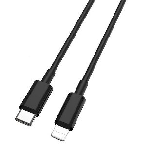 Кабель Buro PD18W USB Type-C (m)-Lightning (m) 1м черный