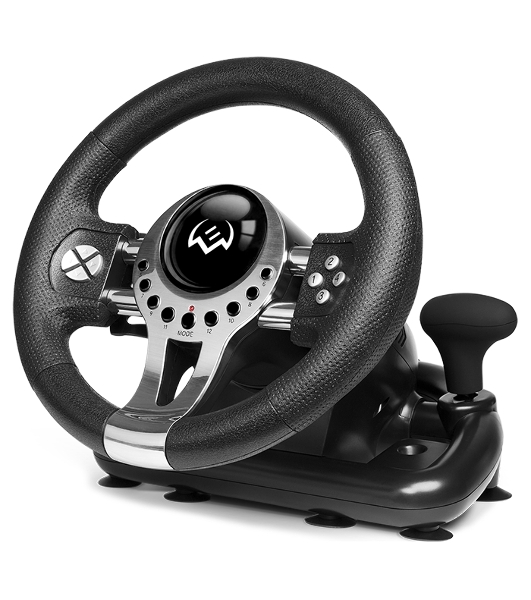 Руль SVEN GC-W700 (педали, вибро, скоба, лепестки, АКПП, D-pad, 12 кл, резин. вставки, PC/Xinput)