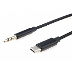 Кабель-переходник USB Cablexpert CCAB-CM35M-1M-B, Type-C/Jack3.5, Mobile, 1м, черный, коробка, фото2