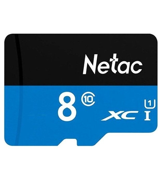 Флеш карта microSDHC 8Gb Netac P500 NT02P500STN-008G-S (без SD адаптера) 80Mb/s
