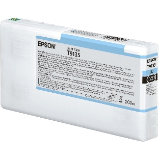 Картридж струйный Epson T9135 (C13T913500) светло-голубой (200 мл) для SureColor SC-P5000, SC-P5000V