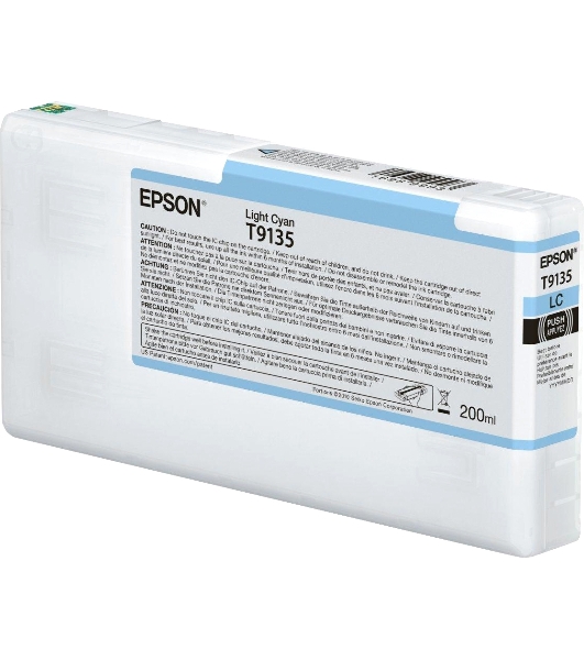 Картридж струйный Epson T9135 (C13T913500) светло-голубой (200 мл) для SureColor SC-P5000, SC-P5000V
