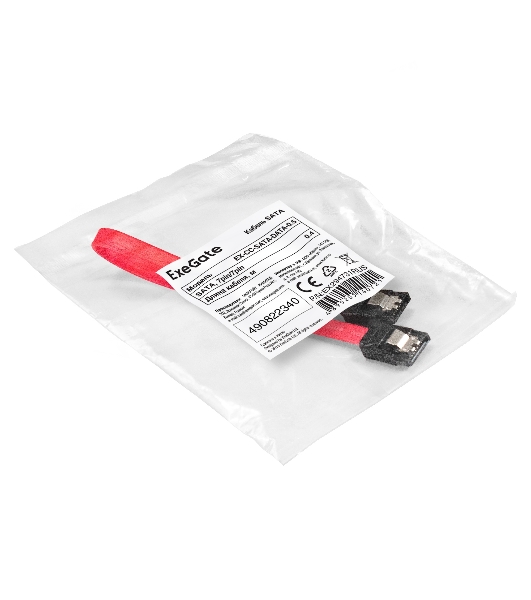 Кабель SATA ExeGate EX-CC-SATADATA-0.5 (7pin/7pin, 0,4-0,5м)