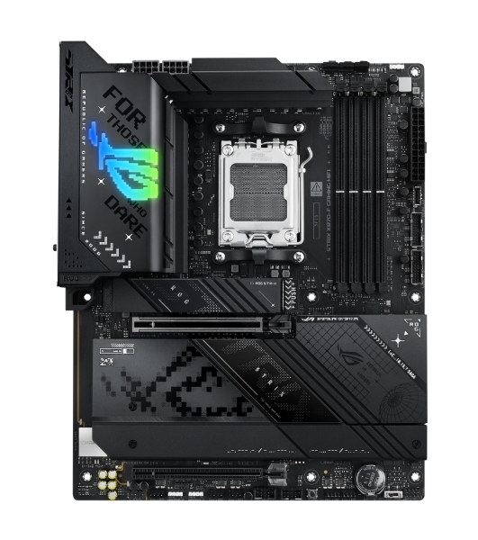 Материнская плата ASUS ROG STRIX X870-F GAMING WIFI, AM5, AMD X870, 4xDDR5, 2xSATA, 4xM.2, 1xPCI-E 5.0 x16, 1xPCI-E 4.0 x4, 1xHDMI, 1xDP, 2xUSB-C USB4, 1xUSB-C 10Gbps, 5xUSB-A 10Gbps, 4xUSB-A 5Gbps, 1x 2.5Gb LAN, 2x3.5 мм, 7.1, ATX