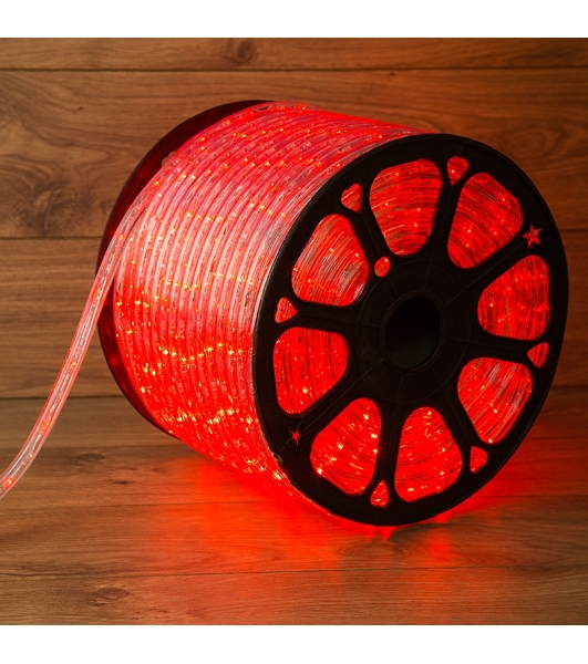 Дюралайт Neon-night LED, свечение с динамикой (3W) - красный, 36 LED/м, бухта 100м