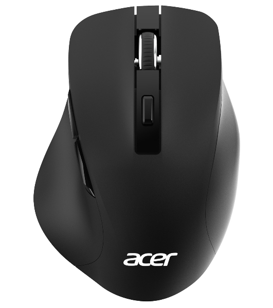 Мышь беспроводная Acer OMR140 черный, 1600 dpi, радиоканал, USB, кнопки - 6