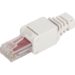 Коннектор Lanmaster LAN-TMP-U6A-WH полев.RJ45 кат.6A UTP бел. (упак.:1шт), фото 1