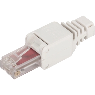 Коннектор Lanmaster LAN-TMP-U6A-WH полев.RJ45 кат.6A UTP бел. (упак.:1шт)