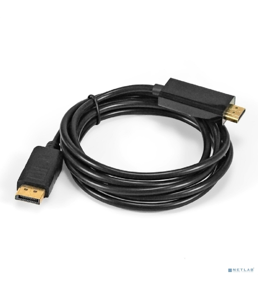 Кабель DisplayPort-HDMI ExeGate EX-CC-DP-HDMI-2.0 (20M/19M, 2м, экран)