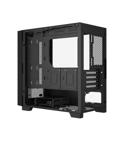 Компьютерный корпус без блока питания PCCooler C3D310 BK, Mesh Mid Tower, Black, TG, 0.6 SPCC, no fans mATX, mITX 165/350/200мм 3x2.5', 2x3.5', 4xPCI 2xUSB-A 3.0 406x220x410mm
