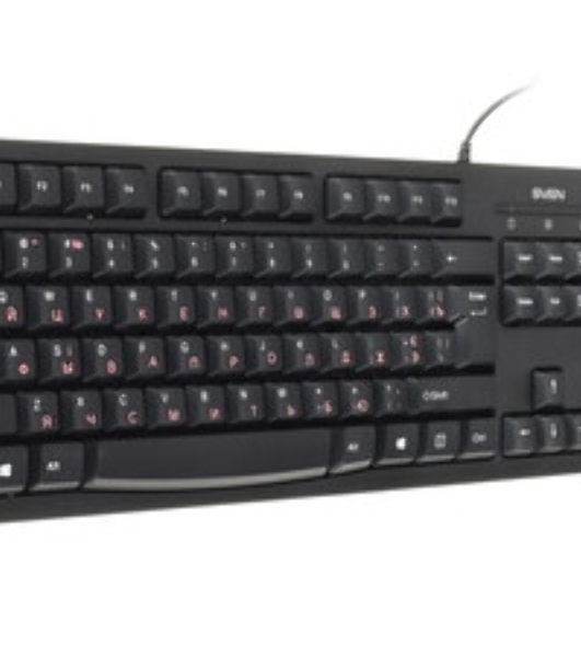 Клавиатура SVEN KB-S300 проводная, USB Type-A, чёрный