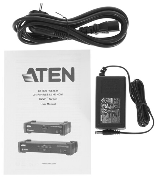 Переключатель ATEN 4-Port USB3.0 4K HDMI Dual Display KVMP Switch