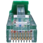 Патч-корд Suprlan 10-0156 UTP RJ-45 вил.-вилка RJ-45 cat.5e 0.5м зеленый LSZH 24AWG, фото 1
