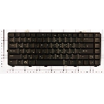 Клавиатура для ноутбука Dell Studio 15 1555 1557 1558 черная с подсветкой, фото 1