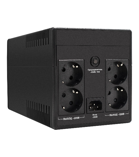Источник бесперебойного питания ExeGate SpecialPro UNB-1200.LED.AVR.EURO.RJ 1200VA/750W, LED, AVR, 4 евророзетки, RJ45/11, черный