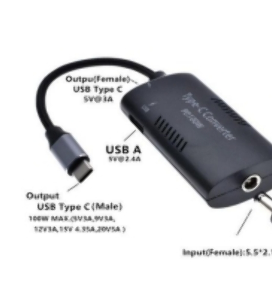 Преобразователь питания со штекера 7.4x5.0 (7.4 Pin) на Type-C