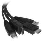 Переключатель KVM 2-Port USB FHD HDMI Cable KVM Switch, фото6