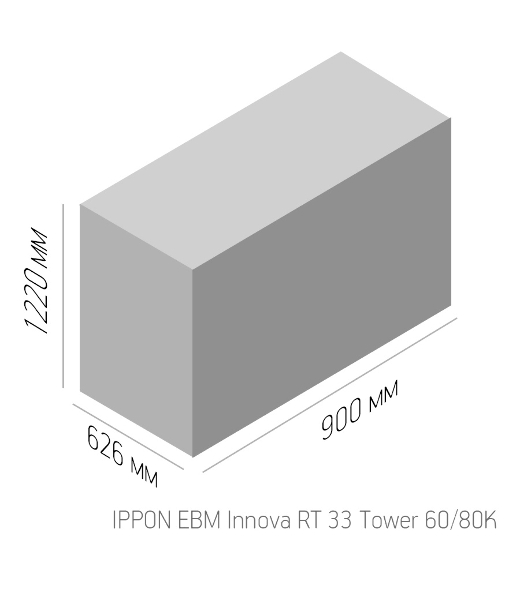 Источник бесперебойного питания Ippon Innova RT 33 80K Tower 80000Вт 80000ВА черный