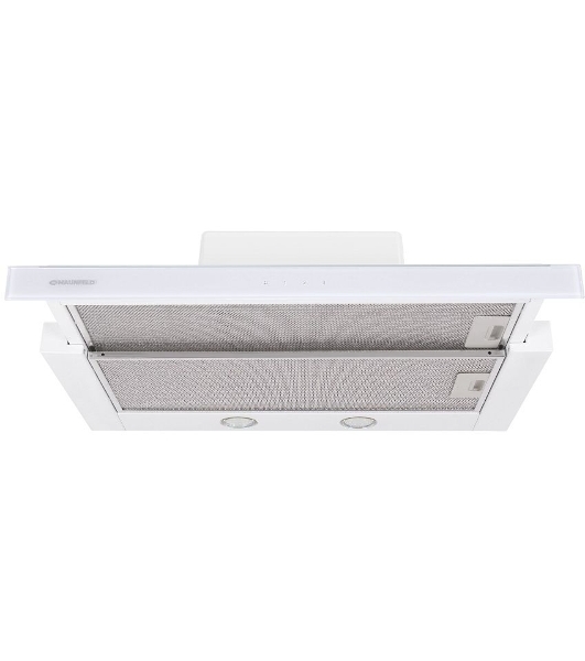 Вытяжка встраиваемая Maunfeld Ouse Touch Glass 60 белый, 60 см, 750 куб. м/ч, 48 дБ
