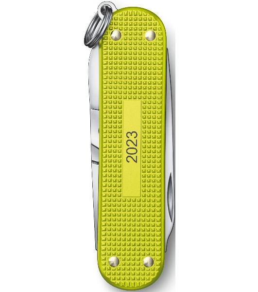 Нож перочинный Victorinox Alox Classic (0.6221.L23) 58мм 5 функций желтый подар.коробка