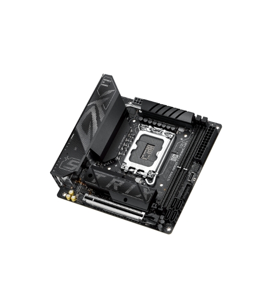Материнская плата ASUS ROG STRIX B860-I GAMING WIFI, LGA1851, Intel B860, 2xDDR5, 4xSATA, 2xM.2, 1xPCIe 5.0 x16, 1xDP, 1xHDMI, 1xThunderbolt 4, 1x2.5Gb LAN, Wi-Fi 7, 2xUSB 2.0, 3xUSB 3.2 Gen 1, 1xUSB 3.2 Gen 2, 1xUSB 3.2 Gen 2x2, 1xUSB-C, 1xS/PDIF, 2x3.5 мм, 7.1, Mini-ITX