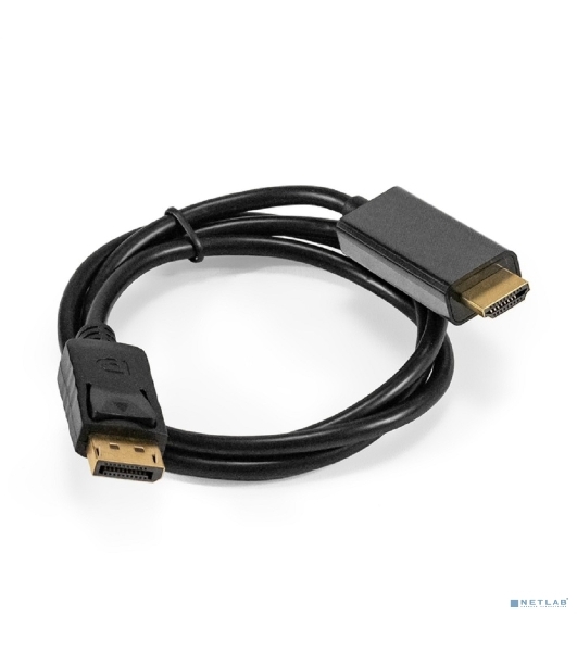 Кабель DisplayPort-HDMI ExeGate EX-CC-DP-HDMI-1.0 (20M/19M, 1,0м, экран)