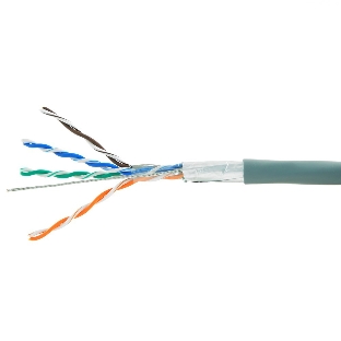 Кабель FTP Cablexpert FPC-5004E кат.5e медь многож. экран, 305м pullbox, серый