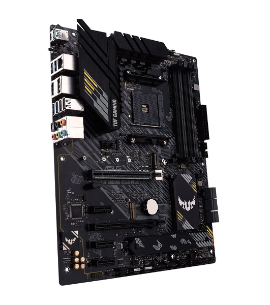 Материнская плата ASUS TUF GAMING B550-PLUS, AM4, AMD B550, 4xDDR4, 6xSATA, 2xM.2, 1xPCIe 4.0 x16, 1xPCIe 3.0 x16, 3xPCIe x1, 1xHDMI, 1xDP, 1x 2.5Gb LAN, 4xUSB-A 3.2 Gen 1, 1xUSB-A 3.2 Gen 2, 2xUSB-A 2.0, 1xUSB-C 3.2 Gen 2, 5x3.5 мм, 7.1, ATX