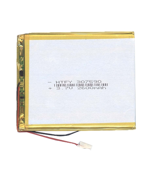Аккумулятор Li-Pol (батарея) 3x75x90мм 2pin 3.7V/2600mAh