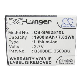Аккумулятор CameronSino CS-SMI257XL (B500AE) для Galaxy S4 mini GT-I9190 3.7V, 1900mAh, 7.03Wh