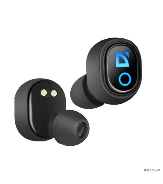 Наушники TWS Defender Twins 639 черный, внутриканальные, Bluetooth, до 4 ч
