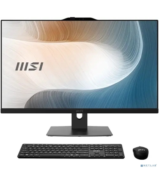 Моноблок MSI Modern AM272P 1M-682XRU 27' Full HD Core 3 100U (1.2) 16Gb SSD 512Gb Graphics noOS GbitEth WiFi BT 120W клавиатура мышь Cam черный 1920x1080 (9S6-AF8231-682)