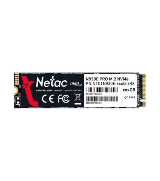 Накопитель SSD Netac N930E Pro, 128Gb, PCIe 3.1 x4, M.2 2280, NVMe, R/W 970/650