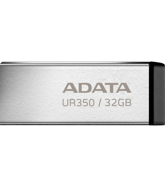 Флешка USB ADATA UR350 (UR350-32G-RSR/BK), 32Gb, USB 3.2, R/W 100/15, серебристый/черный
