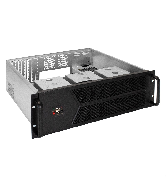Серверный корпус ExeGate Pro 3U450-12 (RM 19', высота 3U, глубина 450, БП 1U-450ADS, 2*USB)