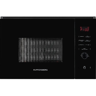 Встраиваемая микроволновая печь Kuppersberg HMW 650 BL встраиваемая, 38х56х55 см, 25л., 900Вт, 8 программ, гриль, черный