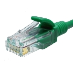 Патч-корд Suprlan 10-0159 UTP RJ-45 вил.-вилка RJ-45 cat.5e 3м зеленый LSZH 24AWG, фото2