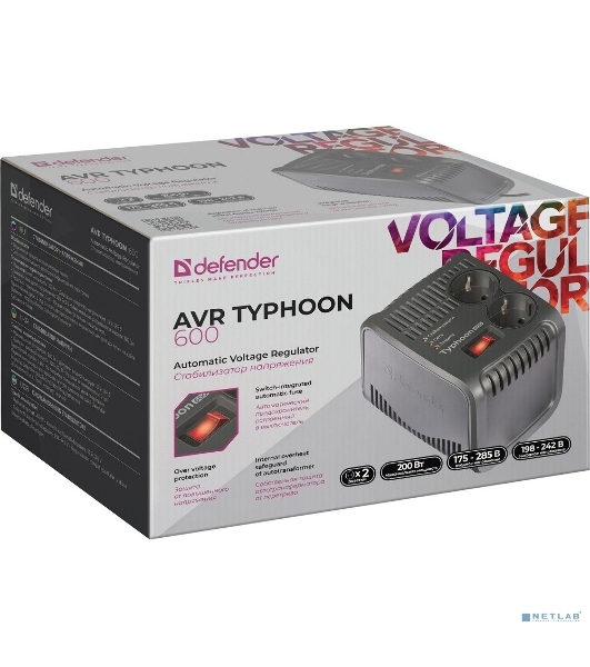 Стабилизатор напряжения Defender AVR Typhoon 600 VA