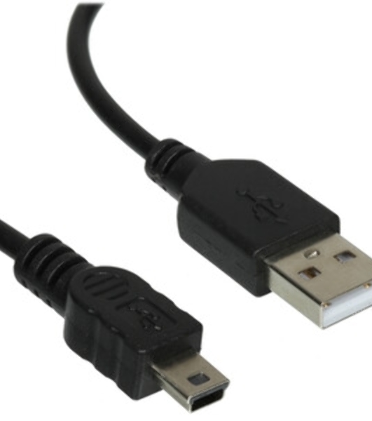Кабель Rexant Шнур mini USB (male) - USB-A (male) 0.2M черный