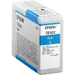 Картридж струйный Epson T8502 (C13T850200) голубой (80 мл.) для SureColor SC-P800, фото 1